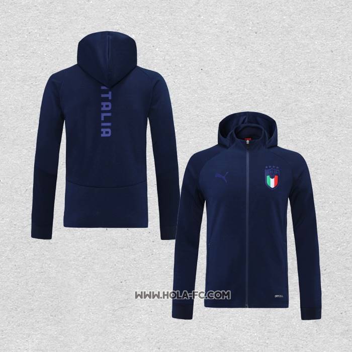 Chaqueta con Capucha del Italia 2021-2022 Azul